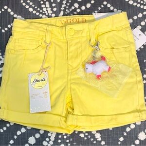 V Gold Girls Shorts- NWT- size 6
